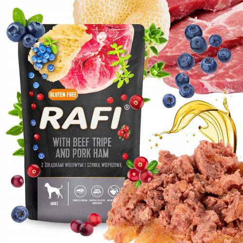 MOKRA KARMA DOLINA NOTECI RAFI ADULT BEZ ZBÓŻ SASZETKA MIX SMAKÓW 24 x 500G na Arena.pl