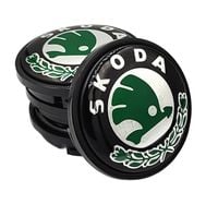 SKODA DEKIELKI na felgi zaślepki felg KAPSLE ŠKODA kołpaczki 56mm 4szt.