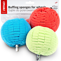 ZESTAW GĄBEK DO POLEROWANIA FELG GĄBKI POLERSKIE OKRĄGŁE NA WIERTARKĘ 3 SZT
