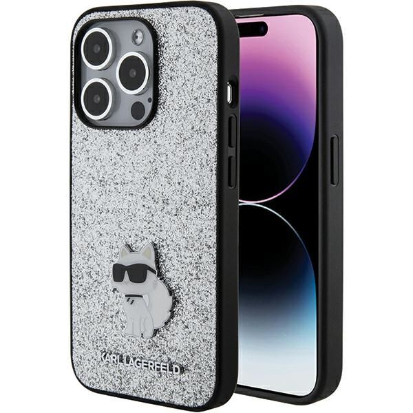 Etui Karl Lagerfeld do iPhone 15 Pro Max, Srebrny zdjęcie 1