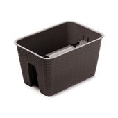 Doniczka na balustradę Ratolla DRLB400 | Umbra, Kształt Prostokątny, Wymiary 27x40x22.5 cm, Kolor Umbra, Prosperplast