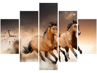 105CM 150CM ZEGAR 5 ELEM STADO KONI DRUK OBRAZ