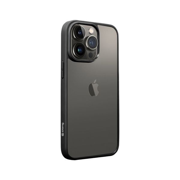 Crong Clear Cover - Etui iPhone 13 Pro Max (czarny) zdjęcie 5