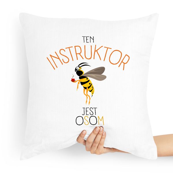 Poduszka Dla Instruktora Jest Osom Prezent Z Nadrukiem Ze Zdjęciem zdjęcie 1