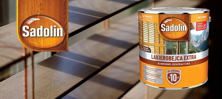 Sadolin Lakierobejca do drewna EXTRA 2,5L KOLORY zdjęcie 1