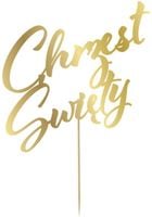 Dekoracja papierowa na tort Chrzest Święty, 17x20 cm