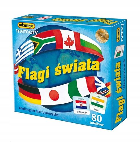 FLAGI ŚWIATA MEMORY GRY NA LOGICZNE MYŚLENIE GEOGRAFIA Adamigo na Arena.pl