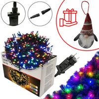 LAMPKI NA CHOINKĘ PROGRAMATOR 300 LED ŚWIETA IP44+ GRATIS SKRZAT MULTIKOLOR