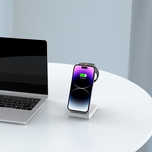 tech-protect qi15w-a36 3in1 wireless charger for apple white na Arena.pl