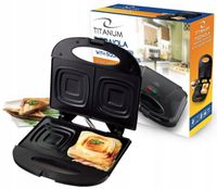 TOSTER OPIEKACZ GRILL DO KANAPEK TOSTÓW BIG SANDWICH 700W ŁATWE CZYSZCZENIE