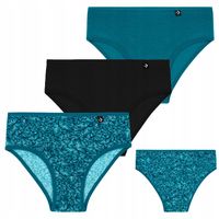 Majtki Figi 3 szt dla Dziewczynki Bawełniane Kolorowe Kwiatki MORAJ 134-140