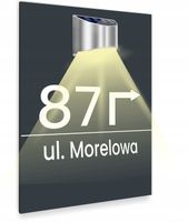 antracyt TABLICZKA podświetlana ADRESOWA dibond dużo wzorów 40x30