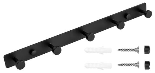 Wieszak metalowy loftowy Tanger czarny na Arena.pl