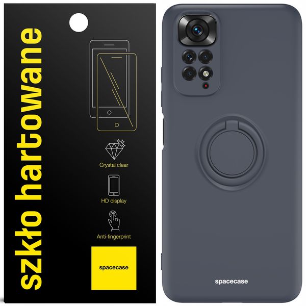 ETUI MATOWE DO REDMI NOTE 11 / 11S SPACECASE SILICONE RING + SZKŁO zdjęcie 11