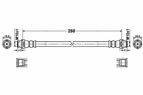 VW T5 - Zestaw Przewodów Hamulcowych Teflonowych W Oplocie Stalowym na Arena.pl
