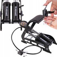 POMPKA NOŻNA DWUTŁOKOWA SAMOCHODOWA ROWER MATERAC SZYBKO POMPUJE STABILNA