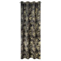 Zasłona na przelotkach STELLA 140x250 czarna + złota