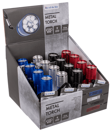 Kieszonkowa Latarka Turystyczna 9 LED - Czerwona na Arena.pl