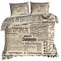 Pościel 3D bawełna satyna 200x220cm GAZETA CODZIENNA