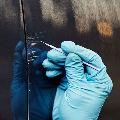 lakier zaprawka + bezbarwny + patyczki zaprawkowe bmw 317 orientblau na Arena.pl