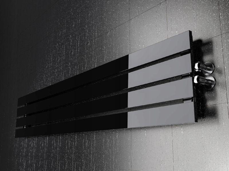 Grzejnik pokojowy poziomy BELLOSLIM 30x140 czarnyP zdjęcie 4