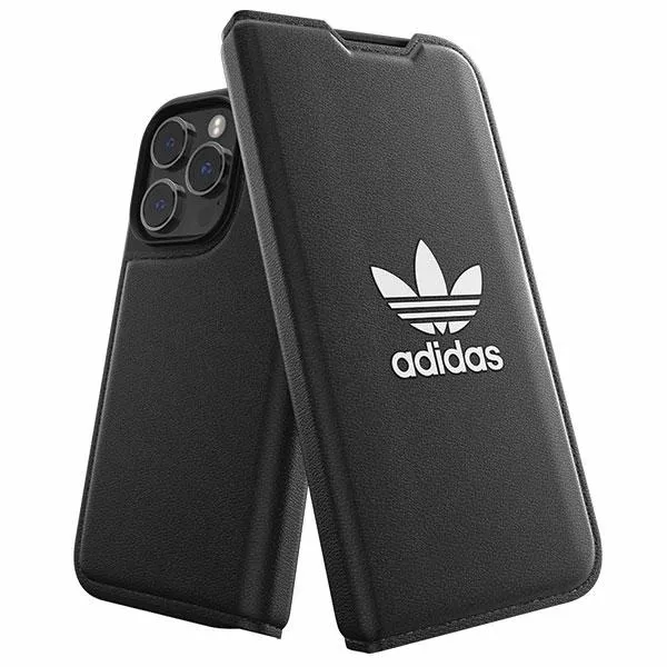 Etui Adidas OR Booklet Case BASIC na iPhone 14 Pro - czarno-białe zdjęcie 1