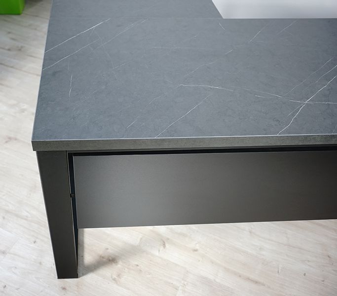 Biurko narożne prawe LOFT blenda Kamień 160 MebleKreator zdjęcie 6