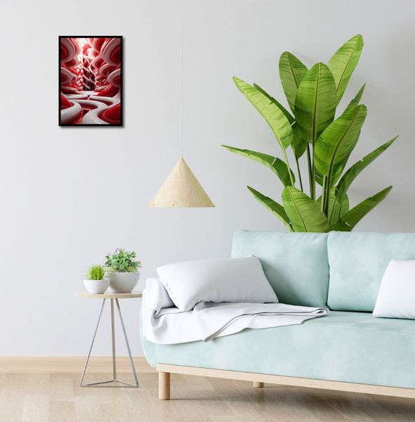 Plakat 29,7x42cm Czerwone Wiry zdjęcie 4