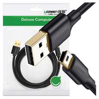 Kabel USB 2.0 UGREEN  US13210355B, męski, mini USB, 1m (czarny)
