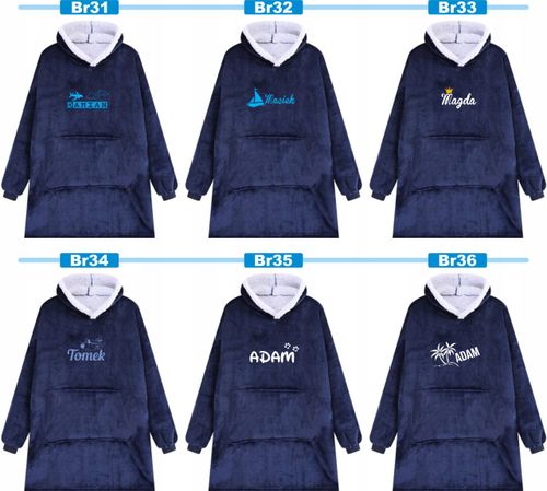 KOCOBLUZA BLUZA KOC OVERSIZE Z HAFTEM PREZENT personalizowany twój napis na Arena.pl