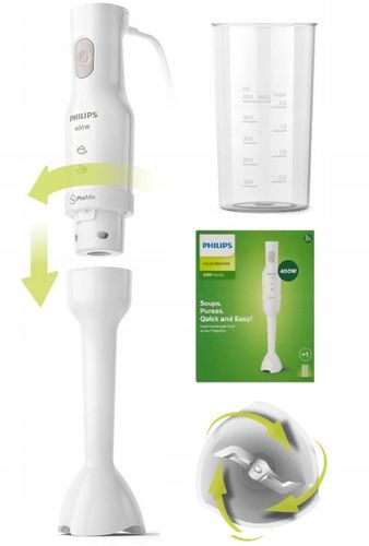 Blender ręczny PHILIPS Smoothie 400 W + POJEMNIK na Arena.pl