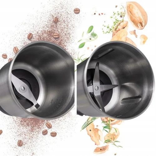 Młynek elektryczny i ROZDRABNIACZ do ziaren kawy ziół orzechów 2w1 na Arena.pl