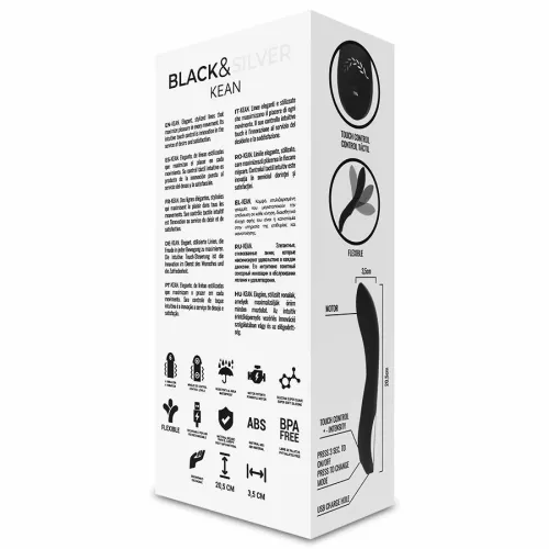 black & silver kean touch control - silikonowy model z ładowaniem na Arena.pl