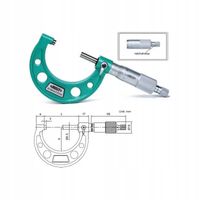 Mikrometr zewnętrzny 75-100 mm INSIZE (3203-100A)