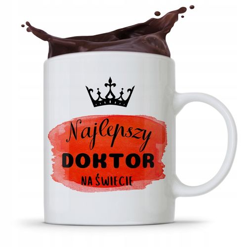 Kubek Dla Doktora Najlepszy Doktor Na Świecie Z Nadrukiem Ze Zdjęciem na Arena.pl