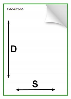 Naklejki A4 210x297 mm, do drukarki cyfrowej laserowej atrament - 100 ark. na Arena.pl