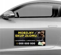 MAGNES NA SAMOCHÓD MAGNETYCZNA REKLAMA 60X30 cm SKUP ZŁOMU
