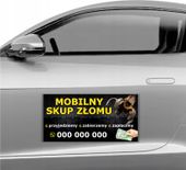 MAGNES NA SAMOCHÓD MAGNETYCZNA REKLAMA 60X30 cm SKUP ZŁOMU