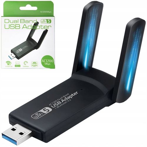 KARTA SIECIOWA WI-FI ADAPTER USB 3.0 1300Mbps DUAL na Arena.pl