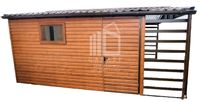GARAŻ BLASZANY 3m x 5m poziom - dwuspad - Brama - okno - drzwi - wiata 4x4