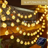 Girlanda świetlna ogrodowa solarna kule kulki 100x led na balkon do ogrodu