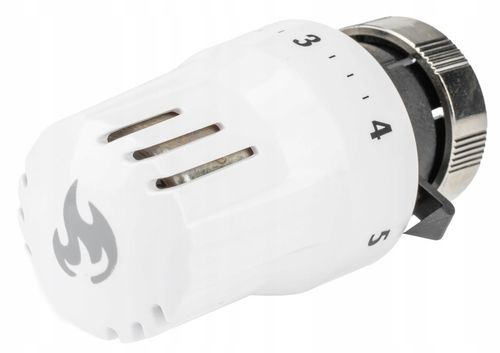 ZESTAW TERMOSTATYCZNY PROSTY ZAWORY FI 1/2" GŁOWICA TERMOSTATYCZNA KOMPLET na Arena.pl