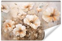 Fototapeta Abstrakcyjne KWIATY Akwarele Maki Natura 400cm x 280cm