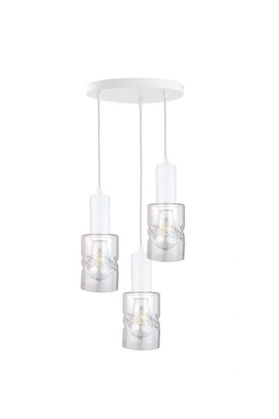 Lampa wisząca 3xE27 CROSS WHITE zdjęcie 1
