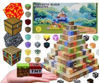 KLOCKI MAGNETYCZNE SZEŚCIANY 100 KLOCKÓW +2 FIGURKA MOCNE