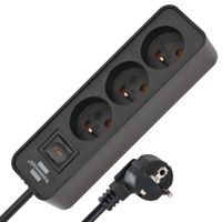 Listwa zasilająca Brennenstuhl Ecolor 3 gniazda 1,5m 3500W IP20 Biuro