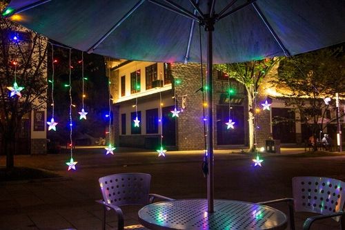 Lampki Choinkowe 108 LED Kurtyna Sople Zewnętrzne Girlanda Świetlna 2,5x0,9 na Arena.pl