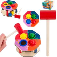 GRA WBIJANKA PRZEBIJANKA WBIJAK DREWNIANY + MŁOTEK