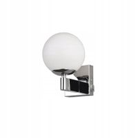 KINKIET ŁAZIENKOWY LAMPA ŚCIENNA IP44 TRIO KULA 284270106 BIAŁY / CHROM