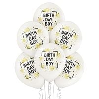 Balony Birthday boy 6szt